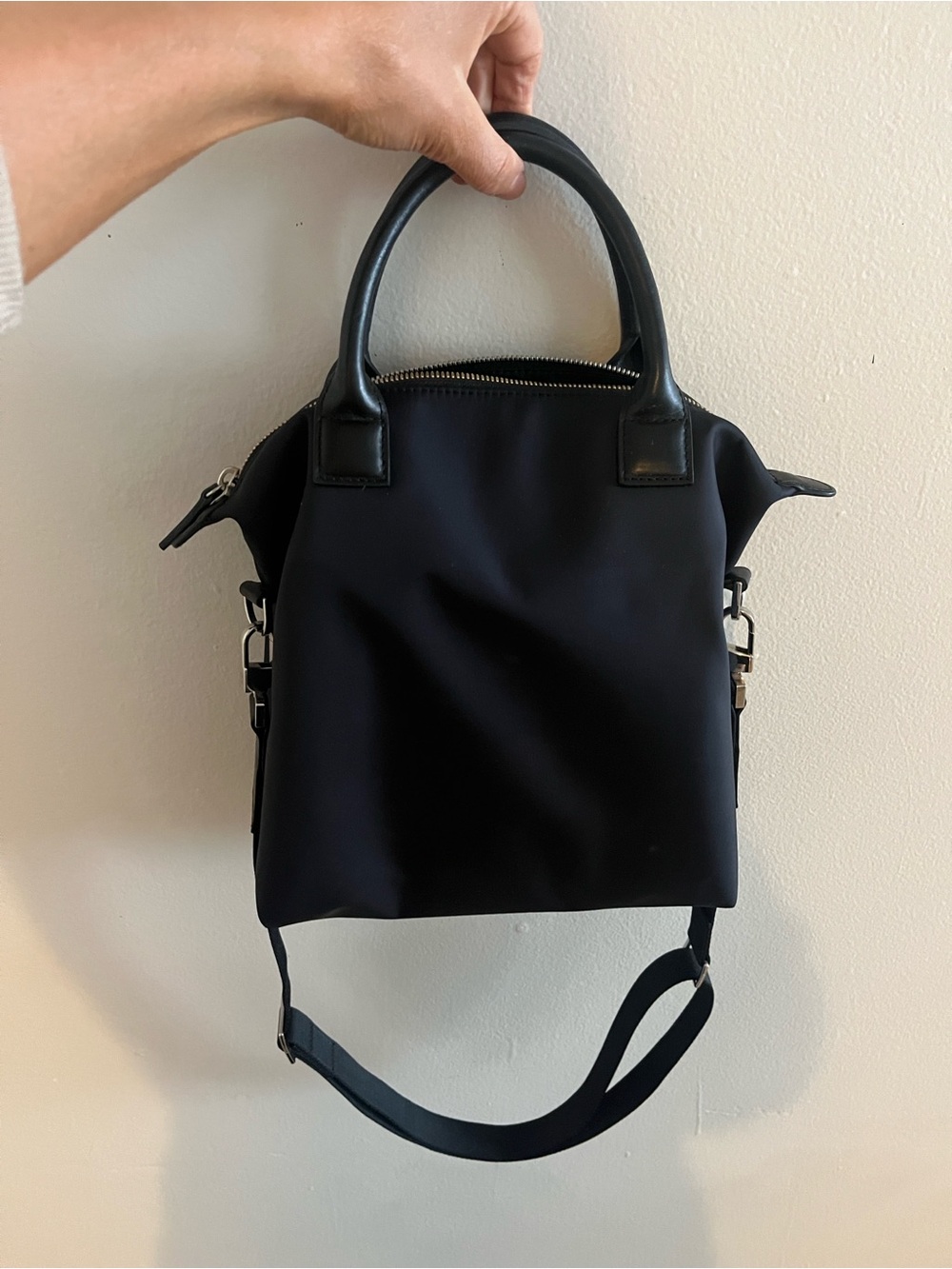 WANT Les Essentiels Black Nylon Shoulder Tote with Top Handles - Picture 7 of 11